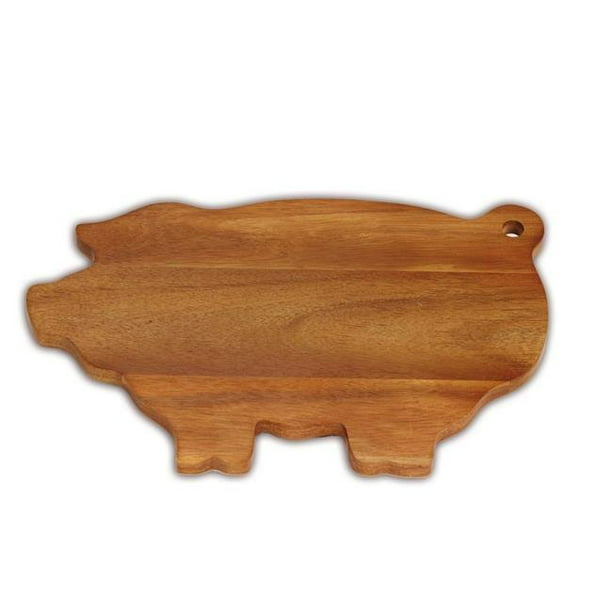 Pig Decor Farm Animal Gift Custom Personalized for Her Pig Bamboo Cutting Board
